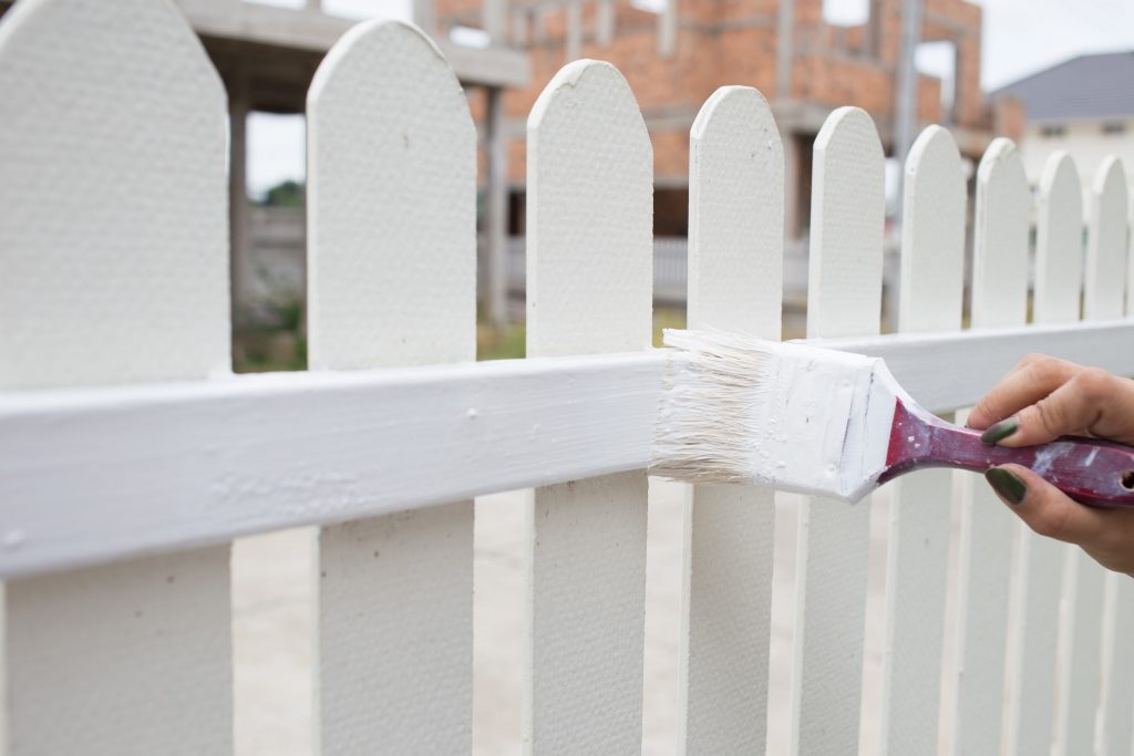 Modern Fence Paint Colours Classic White